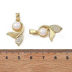 Pendenti in zirconi cubici trasparenti in micro pavè di ottone&nbsp;PALLOY-JF05744