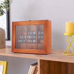 Holzbücherregal mit Büchern Minimodell&nbsp;DJEW-WH0596-027