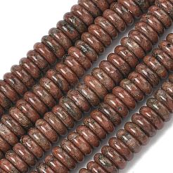 Натуральный красный кунжут яшма бисер пряди&nbsp;G-G329-A04-3x8mm