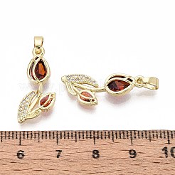 Латунные микро проложить кубического циркония подвески&nbsp;KK-T071-111G