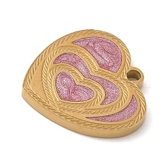 Подвески из нержавеющей стали 304 с эмалью&nbsp;LS-STAS-K312-02B-G