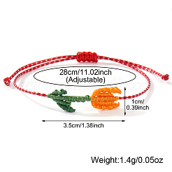 Verstellbares böhmisches Kordelarmband für Damen&nbsp;BW7683-4