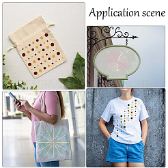 3 набор из 3 пластиковых шаблонов для тай-дай DIY-GF0008-55