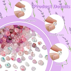 240шт. 6 набора прозрачных акриловых бусин&nbsp;OACR-FS0001-97