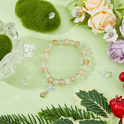 12 шт. 3 цвета 316 хирургическая нержавеющая сталь паве прозрачный кубический цирконий соединительные подвески&nbsp;STAS-DC0014-60