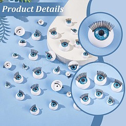 24 пара 6-х видов пластиковых кукольных повязок на глаза KY-PH0002-01A