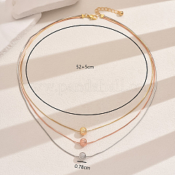 Шикарные колье в европейском стиле из латуни и железа с круглыми бусинами в виде змейки US2985