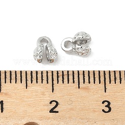 Наконечники бусин из латуни в виде цветка KK-M326-10P