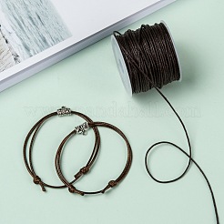 ワックスコットンコード  サドルブラウン  1mm  約27.34ヤード（25m）/ロール&nbsp;YC-D002-08