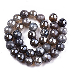 Гальванизирует естественно агат бисер пряди G-T131-55-25