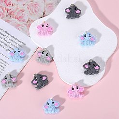 12 шт. 4-цветные бусины-слоны из пищевого экологически чистого силикона SIL-SZ0001-14