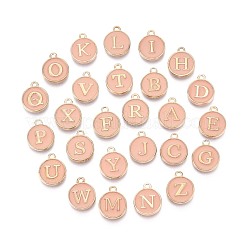 Буквица a ~ z алфавит эмалевые брелоки ENAM-Q437-04