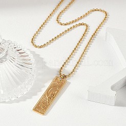 Ожерелья с подвеской в виде созвездия из нержавеющей стали 304 с прозрачным кубическим цирконием для женщин и мужчин&nbsp;NJEW-S435-01G-F