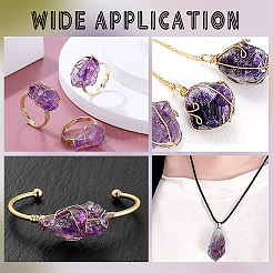 Необработанные грубые бусины из натурального аметиста G-WH0016-35