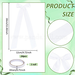 8 шт. полиэстеровая односторонняя атласная лента для украшения подсвечника HJEW-PH02150