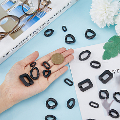 200 шт. 8 стильных пластиковых соединительных кольца ccb CCB-HY0001-08