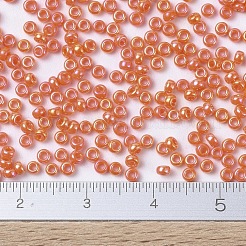 MIYUKIラウンドロカイユビーズ  日本製シードビーズ  （rr474)不透明なマンダリンab  11/0  2x1.3mm  穴：0.8mm  約1100PCS /ボトル  10 G /ボトル&nbsp;SEED-JP0008-RR0474