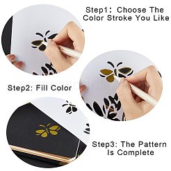 10 pz 10 stili pp plastica scava fuori modelli di stencil per pittura&nbsp;DIY-GF0007-35