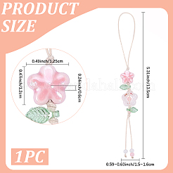 1 pz catenelle per telefono in ceramica a forma di fiore&nbsp;HJEW-BM0001-50