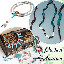 120шт синтетические бирюзовые бусины G-AR0006-17A