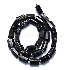 Нити окрашенных бусин из натурального синего тигрового глаза (окрашенных и нагретых) G-K245-I01-C01