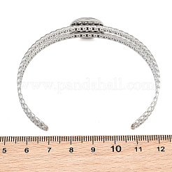 Bases para brazaletes de acero inoxidable 304 sin acabado y con bandeja redonda plana.&nbsp;SA-CBA82C8-05A-P