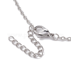 Ожерелья с подвеской в виде клетки с кристаллами&nbsp;NJEW-JN04756-03