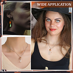 Стеклянная бутылка серьги и подвески ожерелья комплект для женщин&nbsp;SJEW-PH0001-17