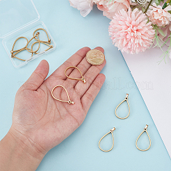 10 шт. подвески из нержавеющей стали 304 с открытой задней частью&nbsp;HJEW-UN00105