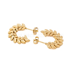 Серьги-гвоздики из нержавеющей стали 304 с ионным покрытием (IP) для женщин EJEW-P279-07G