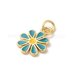 Подвески из латуни с эмалью в стойку KK-Z056-47G-01