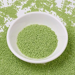 MIYUKIデリカビーズ小  シリンダー  日本製シードビーズ  15/0  （dbs0733)不透明なchartreuse  1.1x1.3mm  穴：0.7mm  約35000個/袋  100 G /袋&nbsp;SEED-J020-DBS0733
