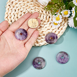 4 шт. Подвески из натурального аметиста G-FH0002-67B