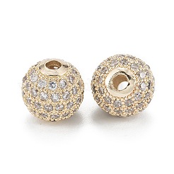 Латунные микропаве из прозрачного кубического циркония ZIRC-D274-02G-03