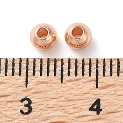 Abstandsperlen aus Messing mit Zahnstangenbeschichtung&nbsp;KKB-I709-03D-RG