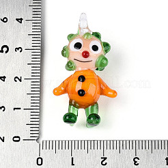 Handgefertigte Anhänger in Form von Clownfiguren aus Glas&nbsp;LAMP-T025-09C