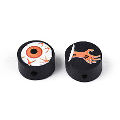 Печатные бусины из полимерной глины ручной работы CLAY-T022-12C