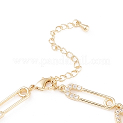Латунные браслеты с микропаве из чистого кубического циркония BJEW-F408-01G
