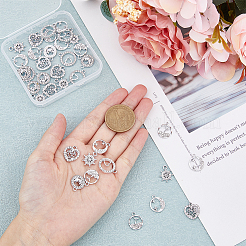 36 шт. 6 стильных подвески из сплава со стразами ALRI-FH0001-18