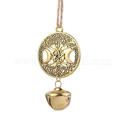 3 decoración colgante de campana de hierro.&nbsp;HJEW-JM02504