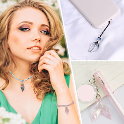 100 шт. 10-х цветные подвески ручной работы в технике лэмпворк с матовой золотой фольгой&nbsp;LAMP-GA0001-15