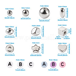 1550 шт. 12 вида покрытия ABS и CCB пластиковых бусин&nbsp;FIND-TA0002-43