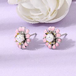 Pendientes de esmalte de latón&nbsp;KK-CBA8324-27P