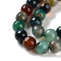 Filo di perline di agata naturale&nbsp;G-M437-B01-01D