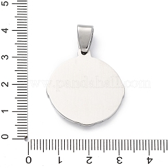 Подвески из нержавеющей стали 304 с эмалью&nbsp;STAS-U043-14P