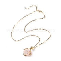 3 шт. 3 стиля 304 нержавеющая сталь кабель цепь макраме мешочек пустой держатель камня изготовление ожерелья NJEW-JN04974