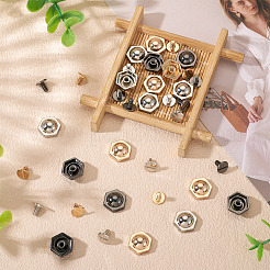 18 комплект двухцветных железных винтов FIND-TA0006-28C