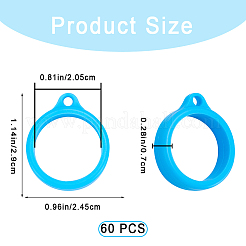 Силиконовый кулон 60 шт. SIL-GF0001-44