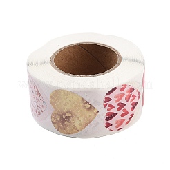 500 бумажные самоклеящиеся наклейки в форме сердца AJEW-S085-02C