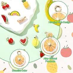 12шт 12 стиля подвески из сплава с эмалью&nbsp;ENAM-CJ0007-22